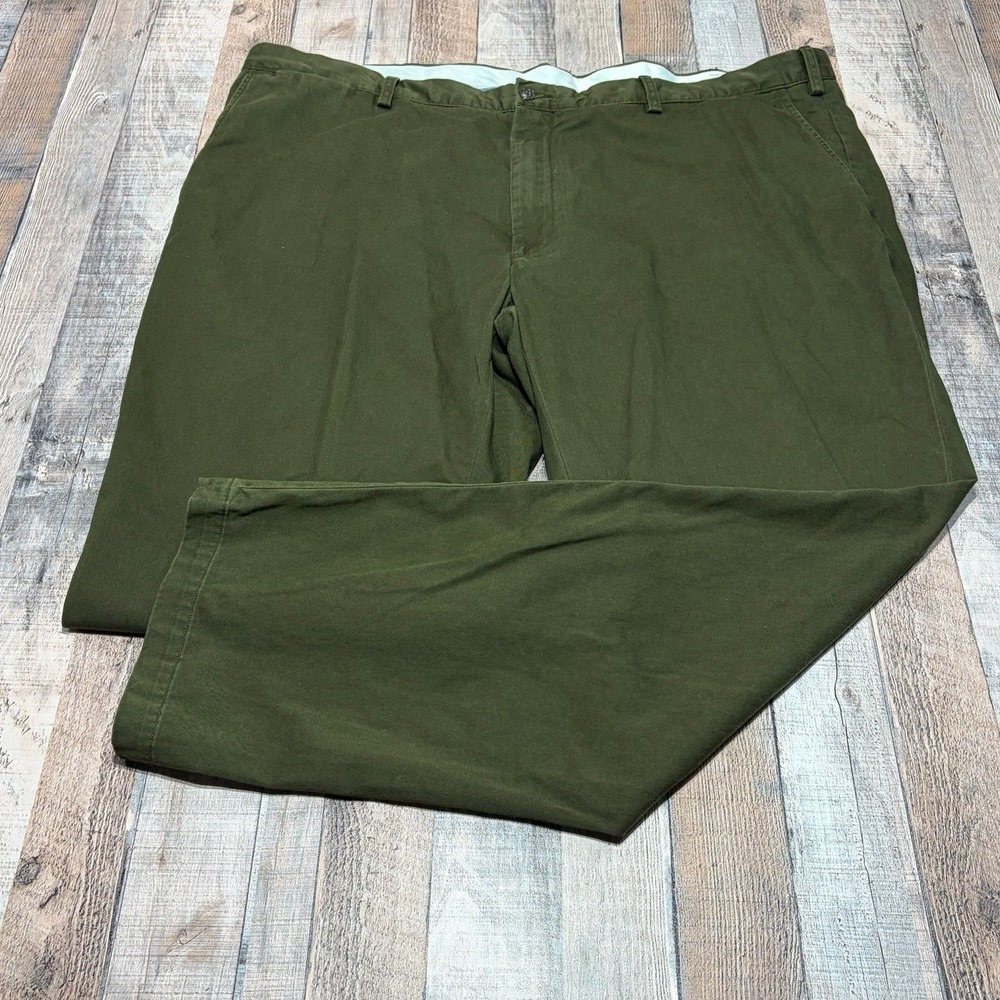 Polo Ralph Lauren Chino Pants Mens 48x33* Hunter Green Classic Fit Flat Trousers